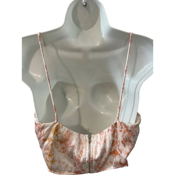 New Spaghetti Strap Cropped Top and Elastic Waist Flowy Pants 2 pc Set Large - Picture 6 of 8